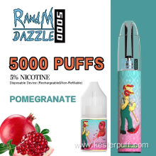 RandM Dazzle 5000 RGB Light GlowingRandM Disposable Vape